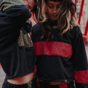 Biggy Crop Leopardo Rojo