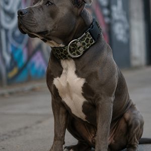 Collar para perro Leopardo verde