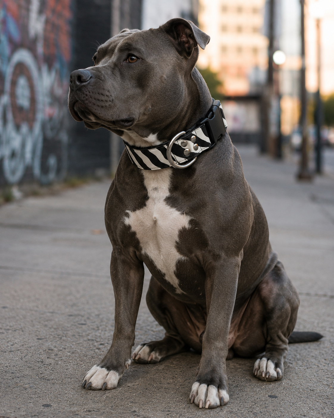 Collar para perro Polipiel Zebra - Imagen 3