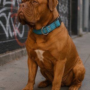 Collar para perro Polipiel Serpiente Turquesa