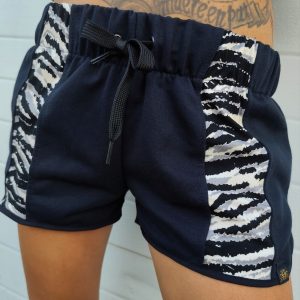 Yuka Pants Negros + Tigre Gris