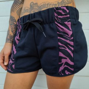 Yuka Pants Negros + Zebra Lila