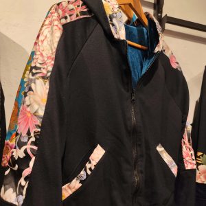 Chaqueta Reversible Crisantemos Rosa