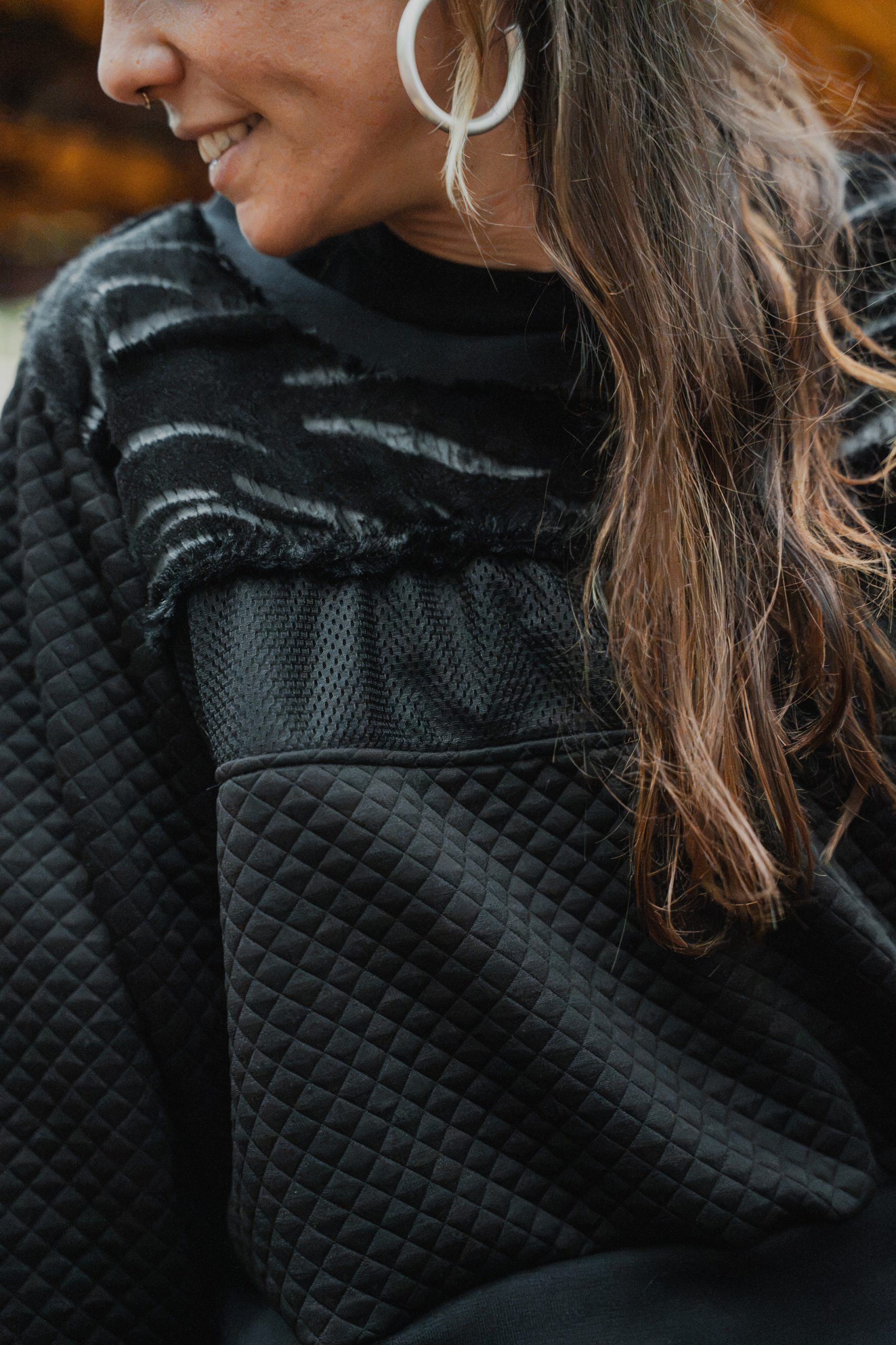 Zebra Black sweet hoodie - Imagen 4